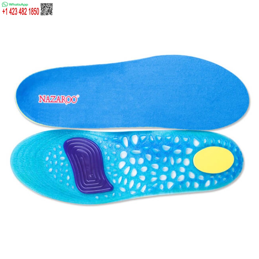 Deodorant Breathable Soft Silicone Insoles for Men