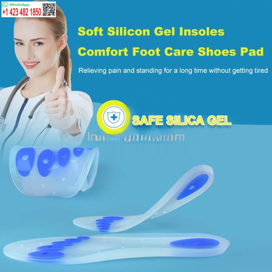 Soft Silicon Gel insoles Comfort Foot Care Shoes Pad