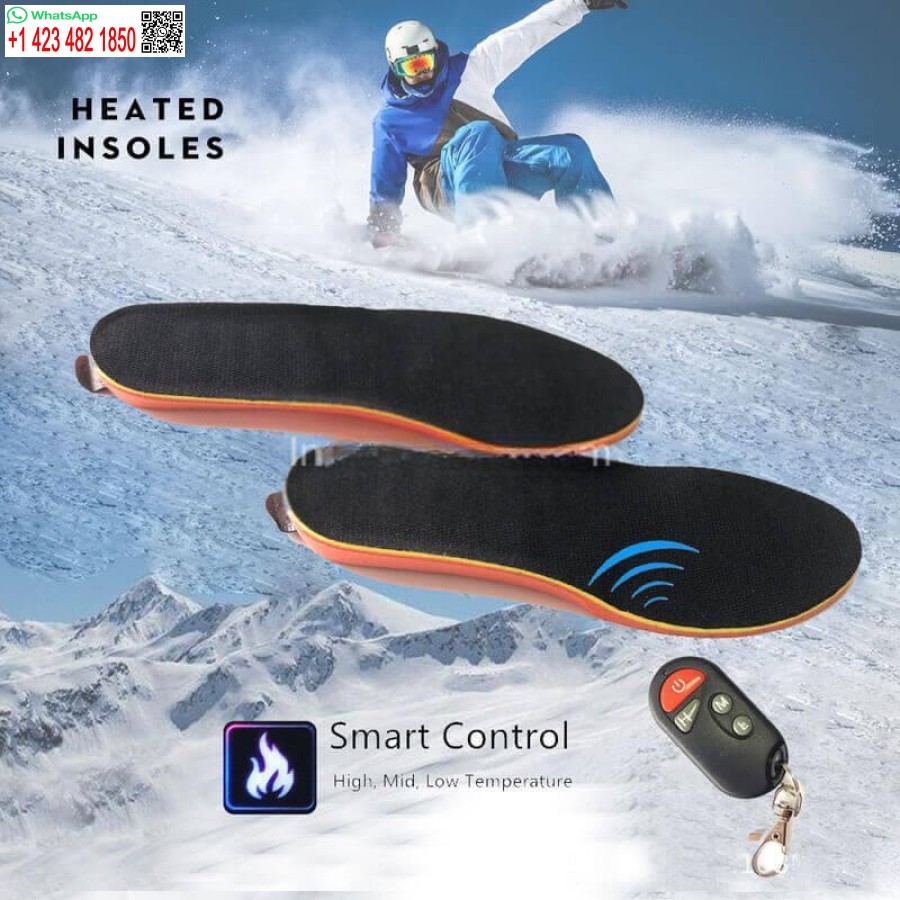 Rechargeable Heated Insoles For Men / Women With Remote