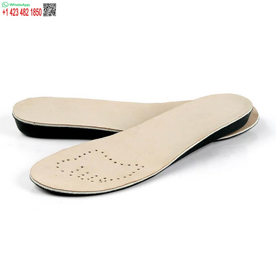 Soft Sheepskin Leather EVA Increased Insoles 1.0CM 2.0CM 3.5CM