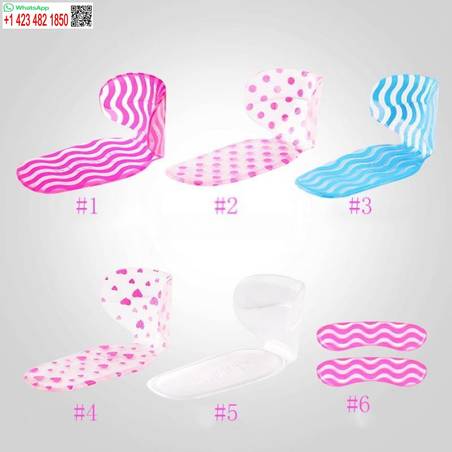 Gel 2in1 Heel Protectors Soft High Heels Shoes Insert Insoles