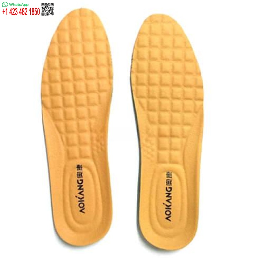 AOKANG Soft Leather Shoes Insoles Breathable PU Pad