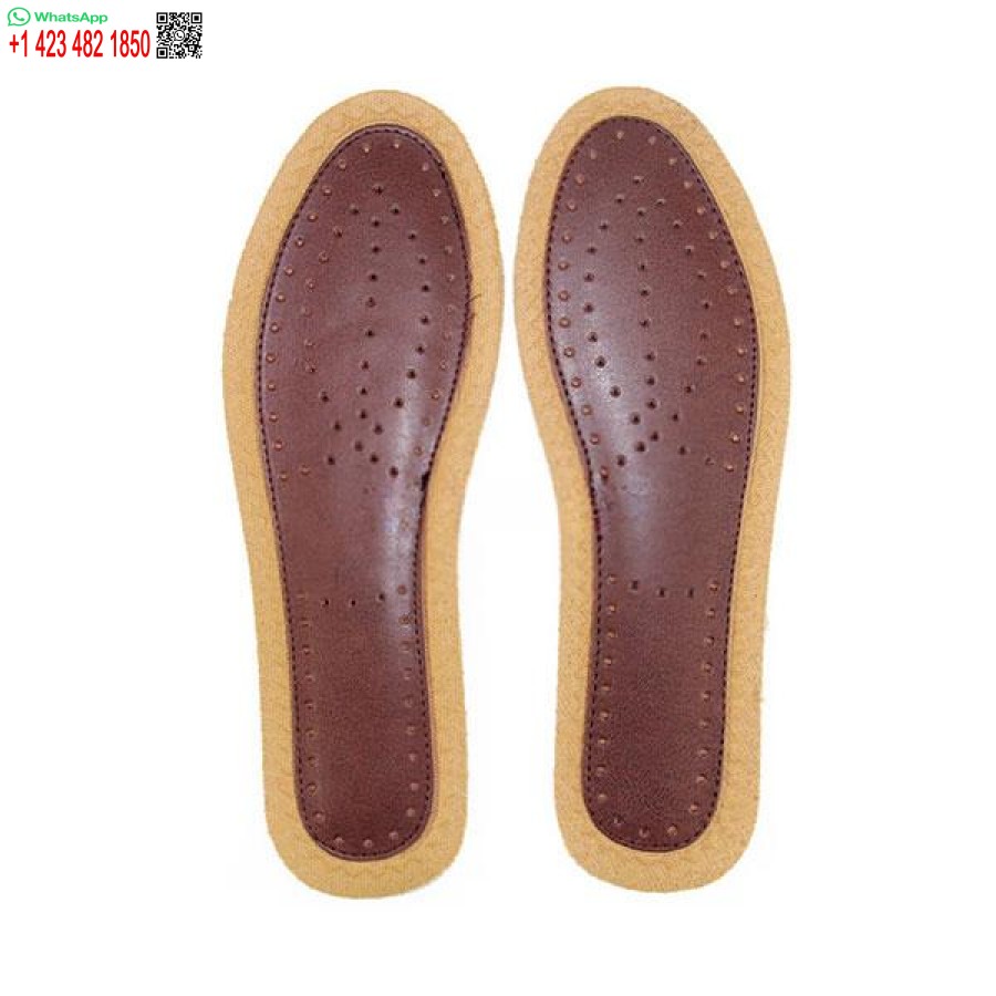 Men's Bamboo Leather Insoles Deodorant Shoe Inserts