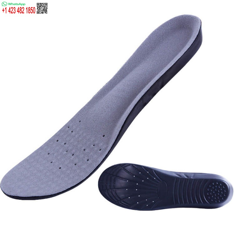 Comfort  PU Insoles Shoes Pad Grey