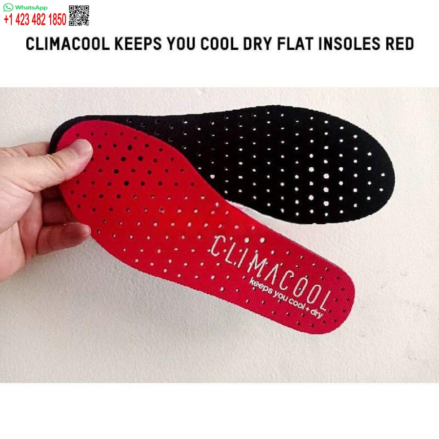 Climacool Keeps You Cool Dry Flat Insoles Red INS-82975